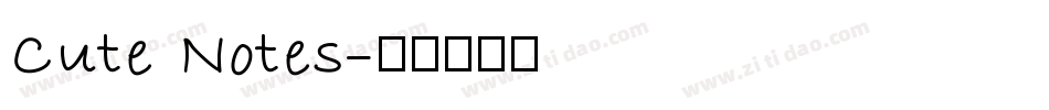 Cute Notes字体转换